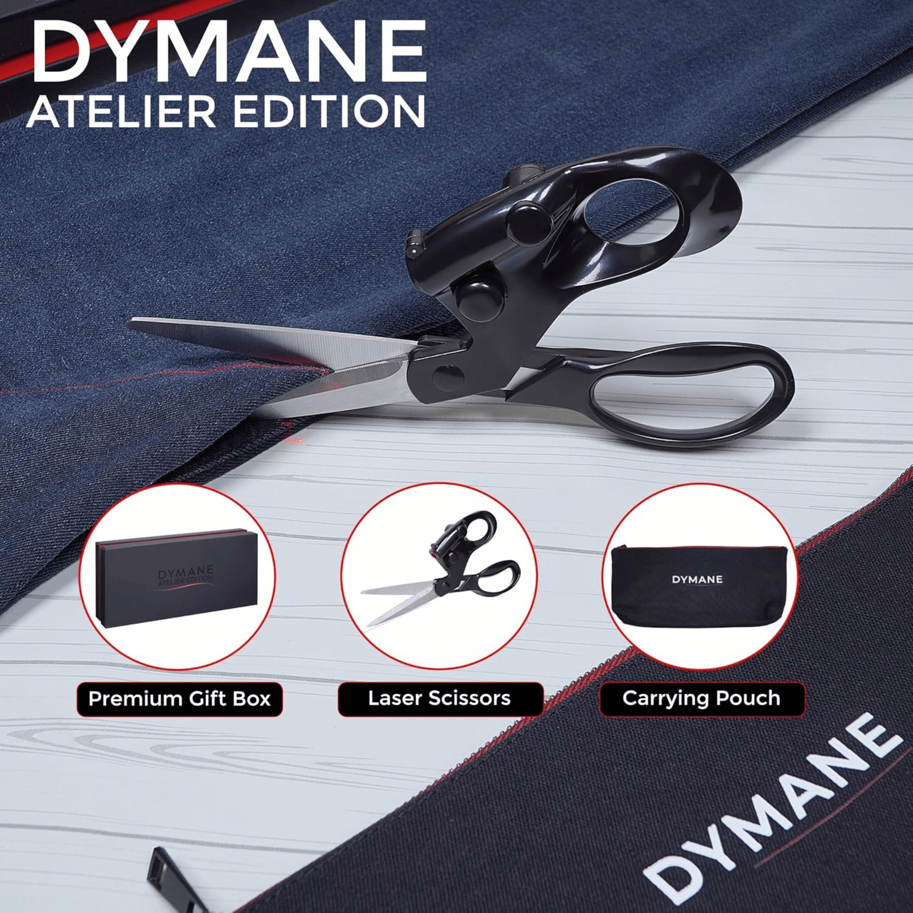 Dymane Atelier Edition with gift box, laser scissors and carrying pouch
